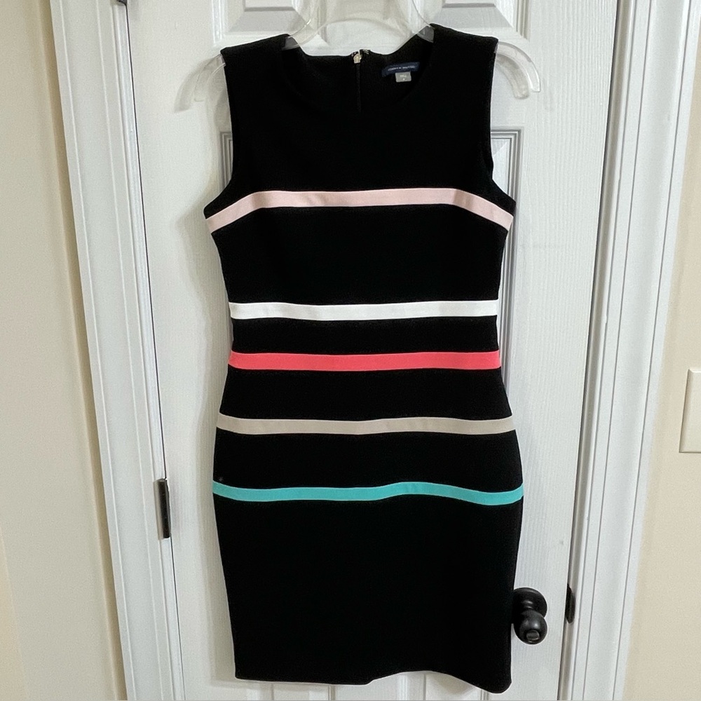 Tommy Hilfiger Black Striped Sleeveless Knit Dress Women’s Size 6